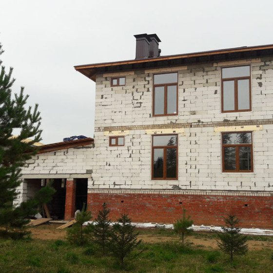 Строй-Профи. Коттедж из газобетона 170 кв. м.
